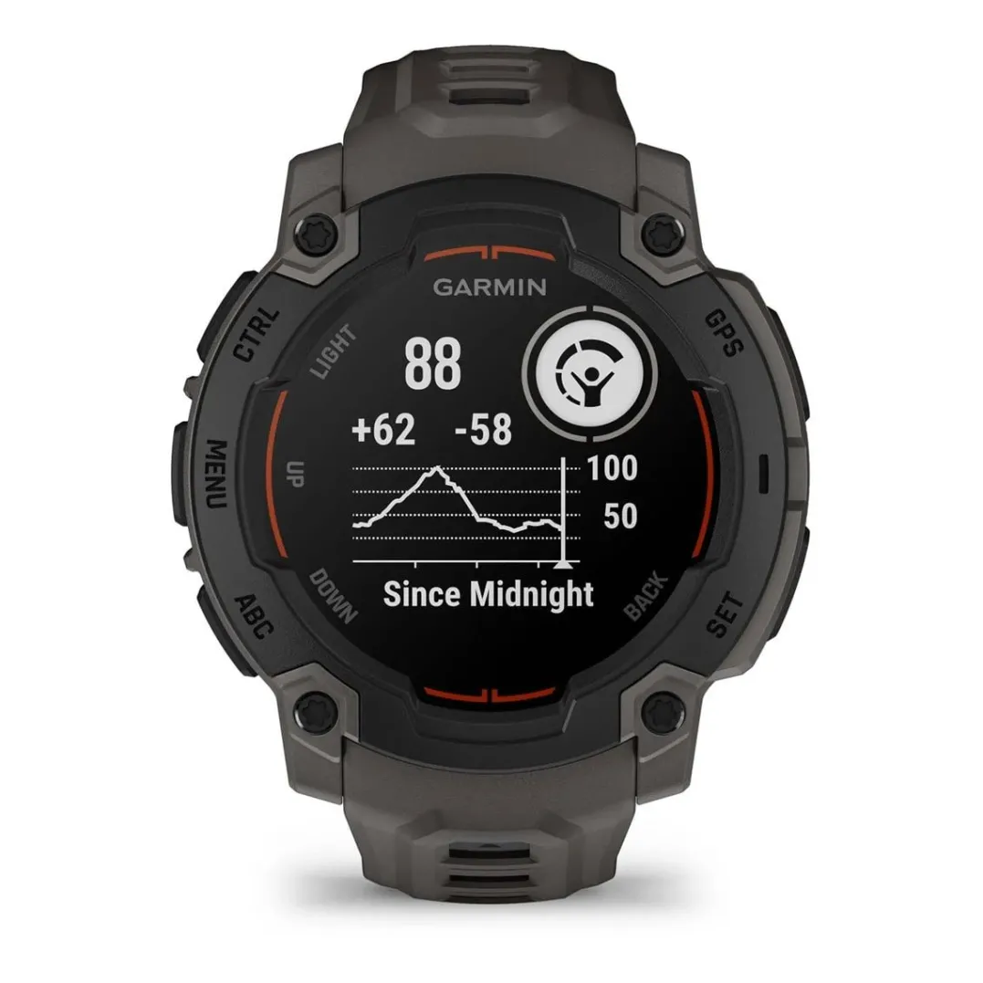 Garmin Instinct E, 45 Mm Black Bezel With Charcoal Band
