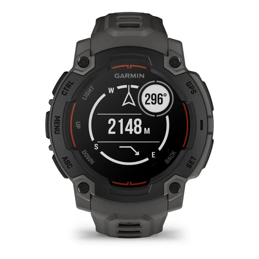 Garmin Instinct E, 45 Mm Black Bezel With Charcoal Band