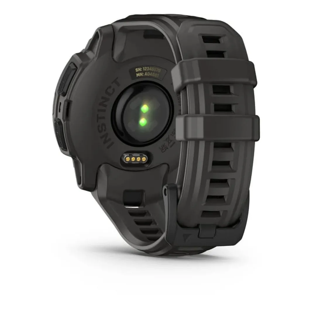 Garmin Instinct E, 45 Mm Black Bezel With Charcoal Band