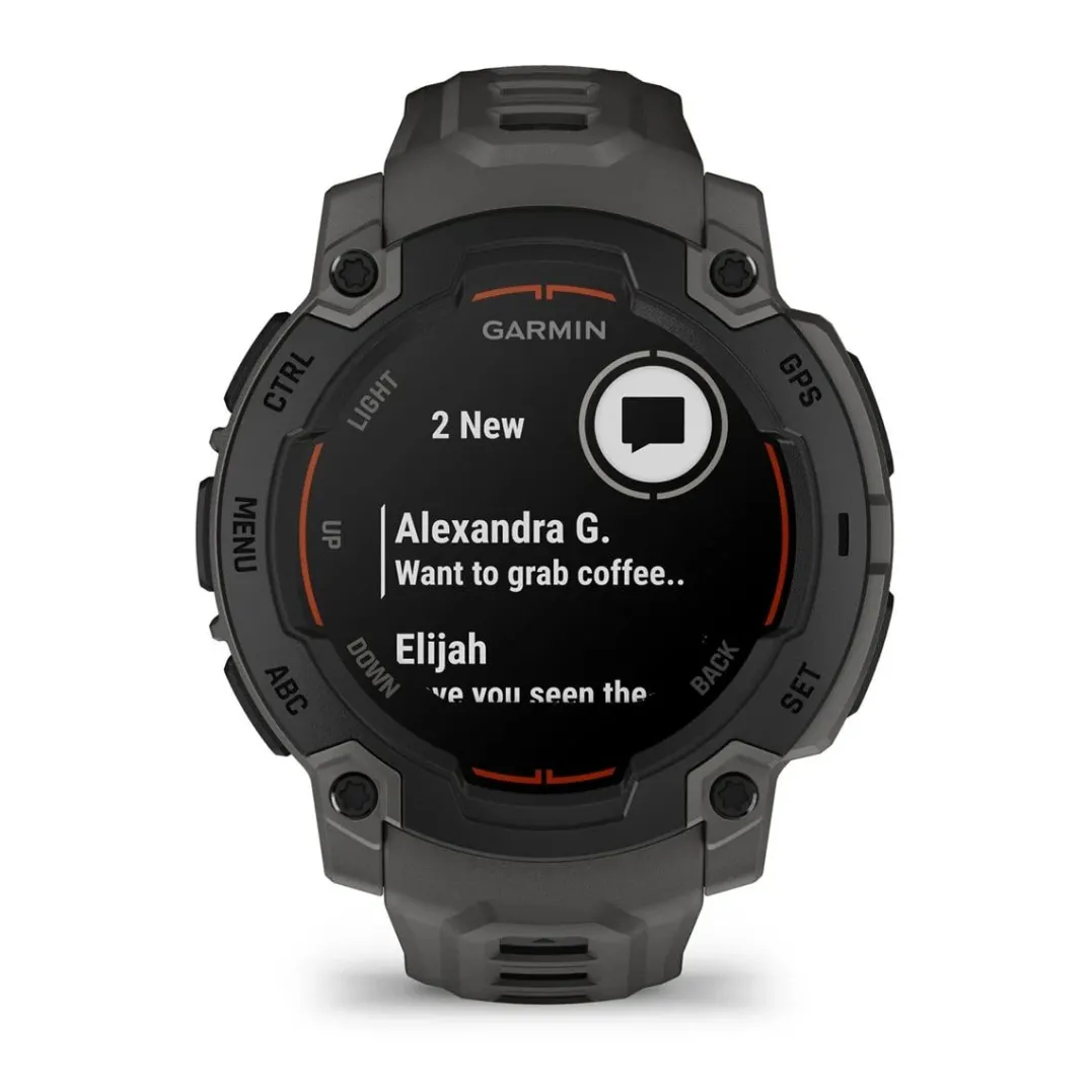Garmin Instinct E, 45 Mm Black Bezel With Charcoal Band