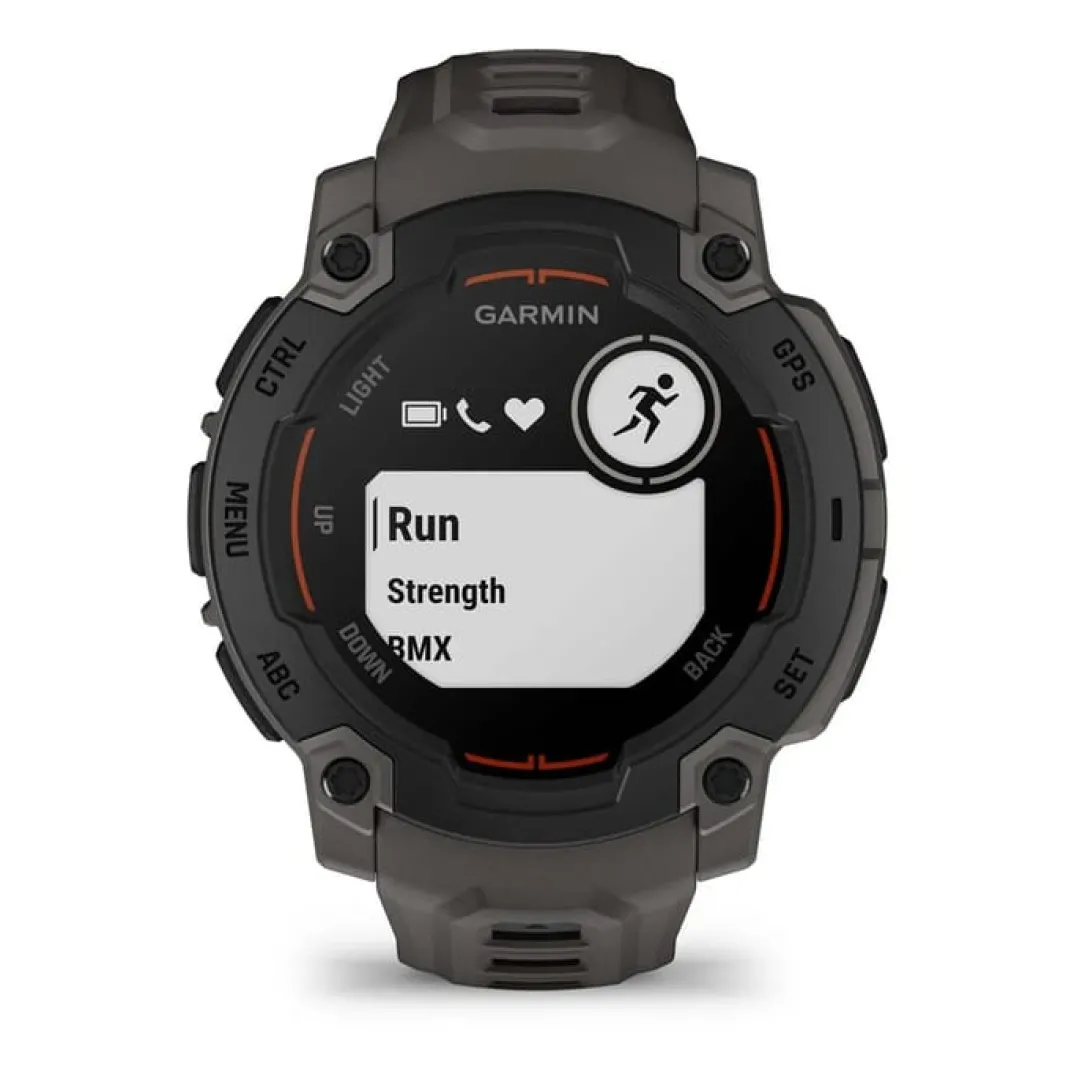 Garmin Instinct E, 45 Mm Black Bezel With Charcoal Band
