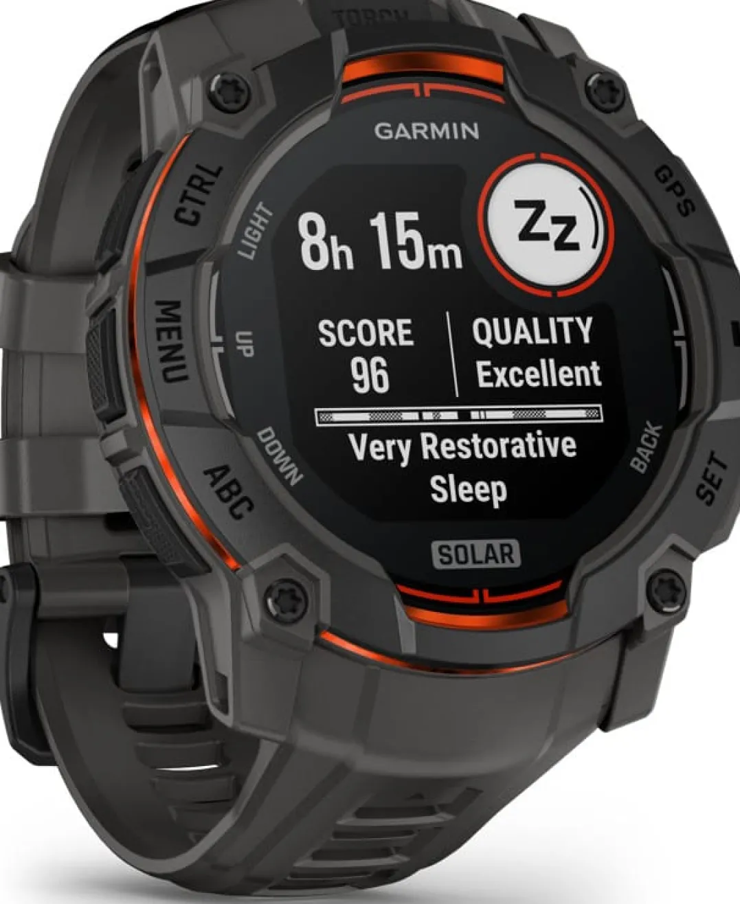 Garmin Instinct 3 Solar Black Bezel With Charcoal Band