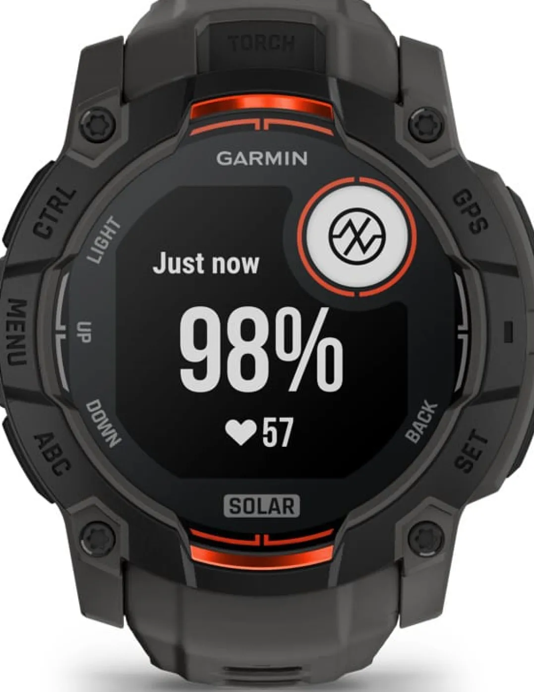 Garmin Instinct 3 Solar Black Bezel With Charcoal Band