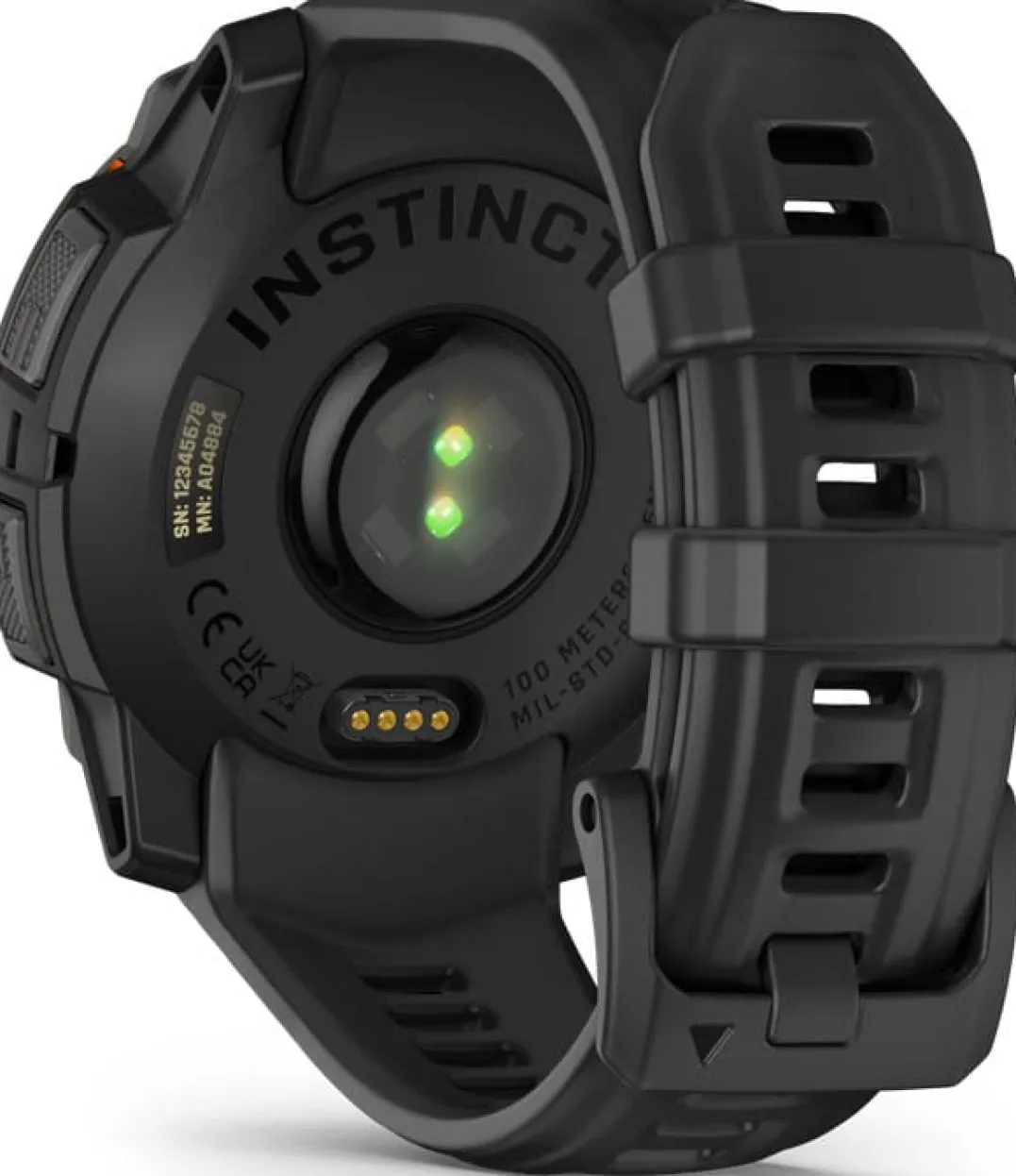 Garmin Instinct 3 Solar, 45mm Black Bezel With Black Band