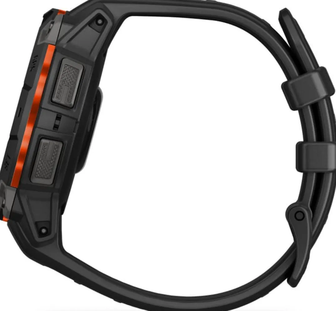 Garmin Instinct 3 Solar, 45mm Black Bezel With Black Band