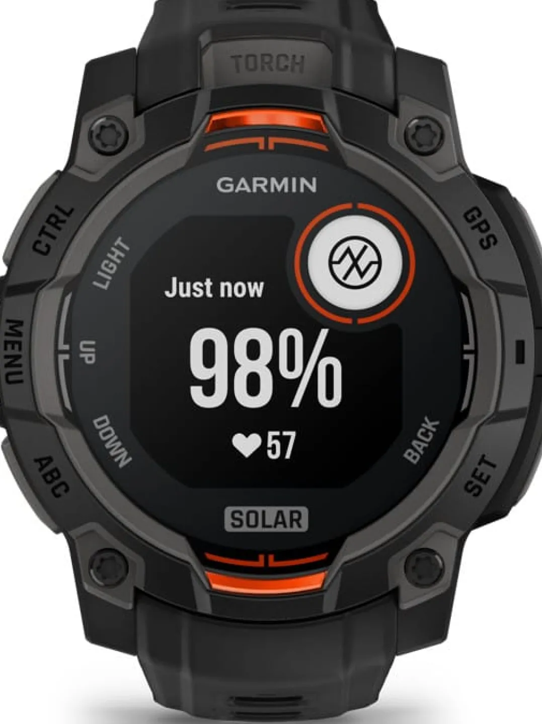 Garmin Instinct 3 Solar, 45mm Black Bezel With Black Band