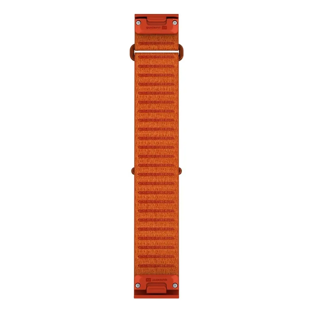 Garmin Quickfit - Comfortfit Fabric, 22mm, Short Autumn Orange