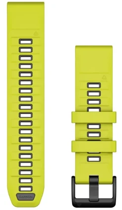 Garmin Quickfit Watch Bands Amp Yellow/graphite Silicone
