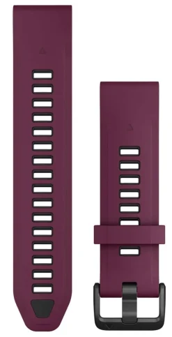 Garmin Quickfit Watch Bands 20mm Merlot/graphite Silicone