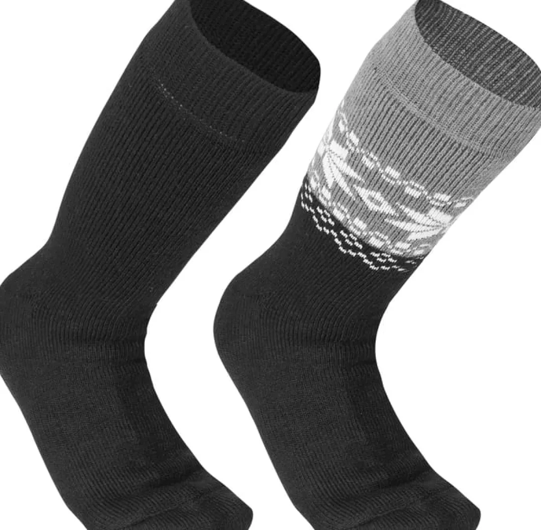 Gridarmor Alpacka Wool Heritage Socks 2p Adult Black Beauty