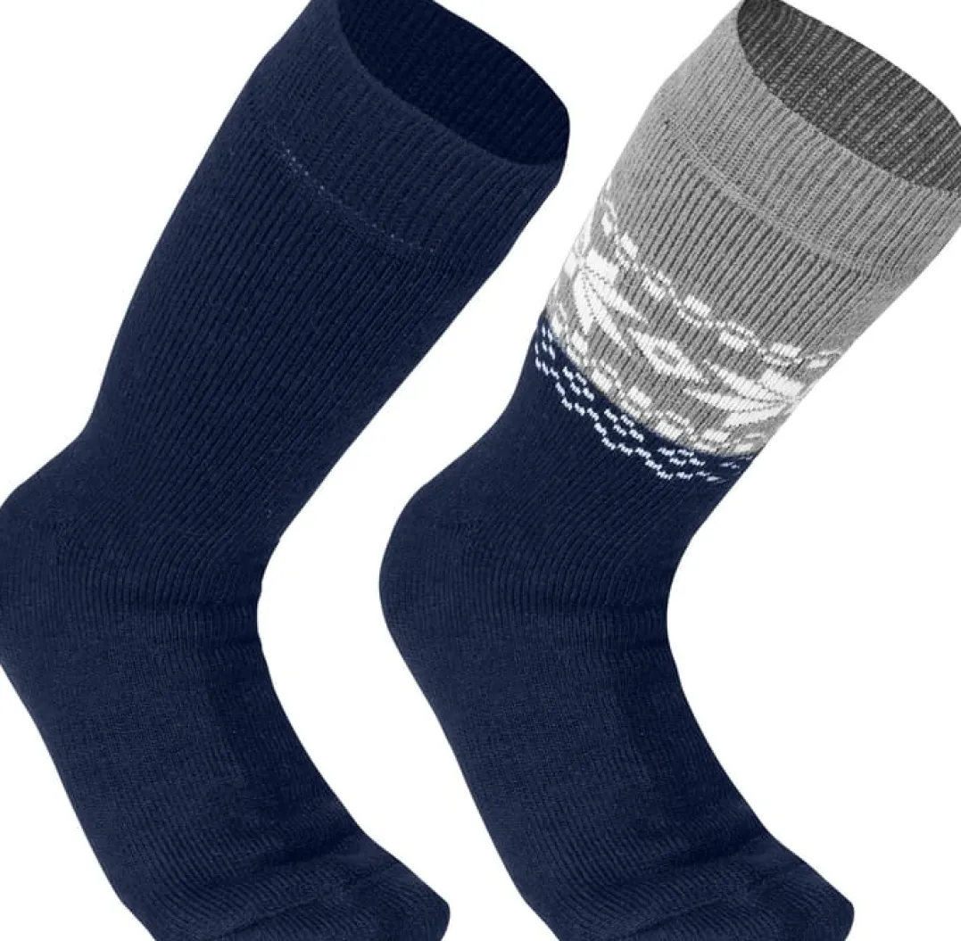 Gridarmor Alpacka Wool Heritage Socks 2p Adult Navy Blazer