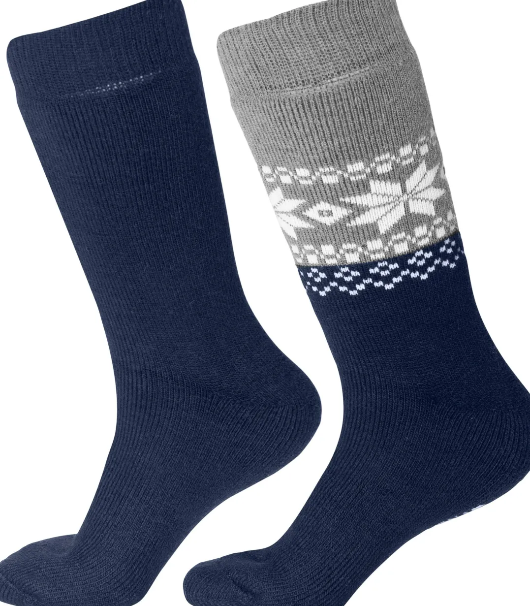 Gridarmor Alpacka Wool Heritage Socks 2p Adult Navy Blazer