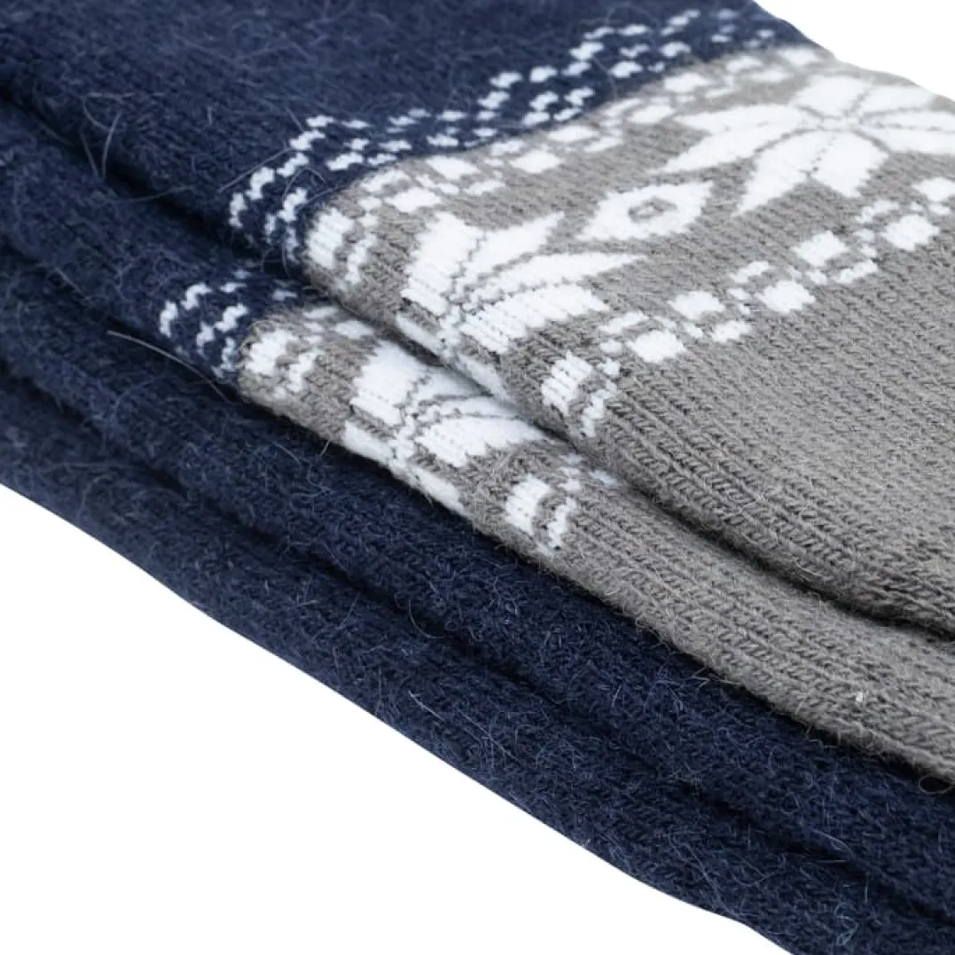 Gridarmor Alpacka Wool Heritage Socks 2p Adult Navy Blazer