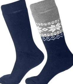 Gridarmor Alpacka Wool Heritage Socks 2p Adult Navy Blazer