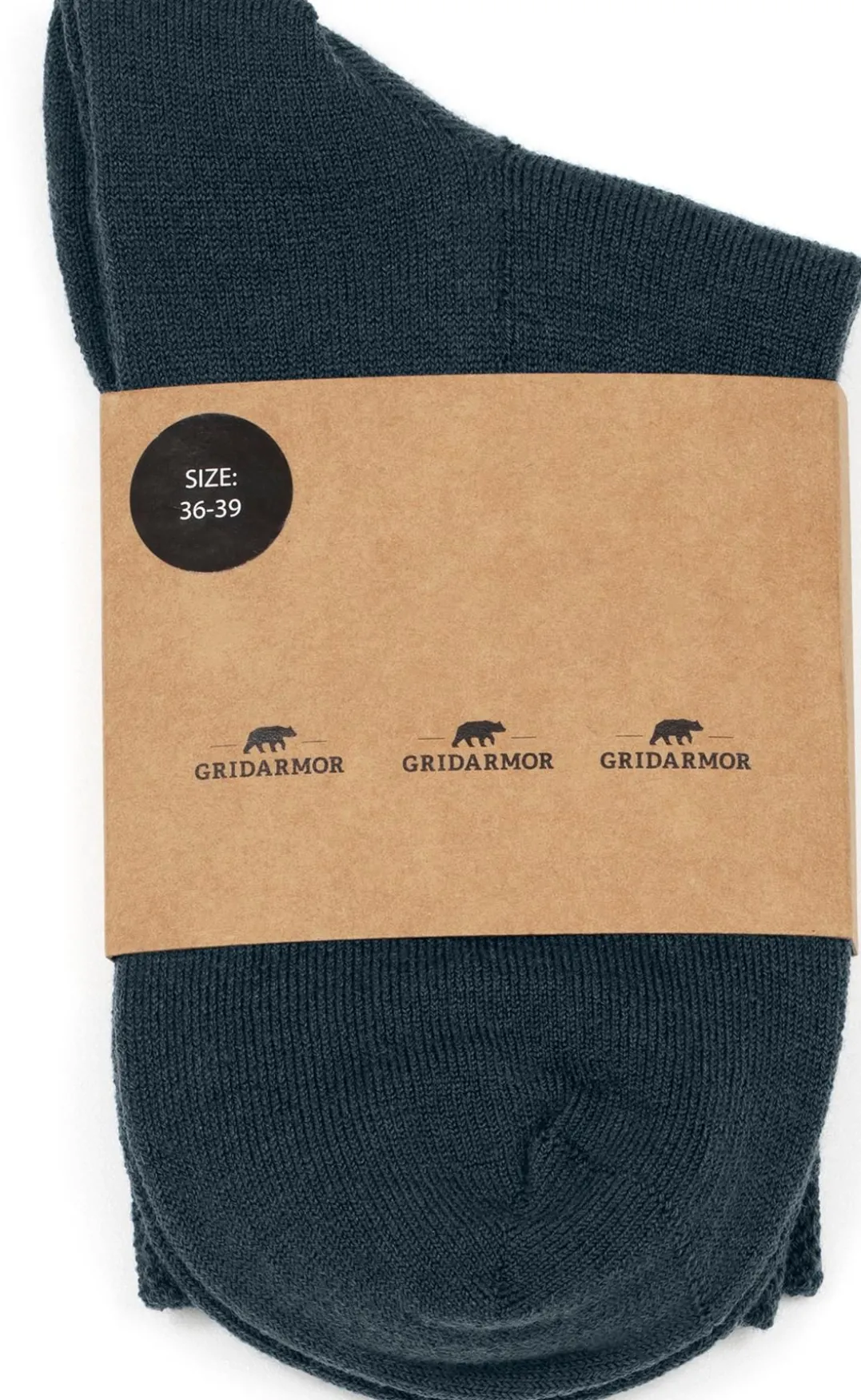 Gridarmor Every Day Merino Wool Sock Midnight Navy