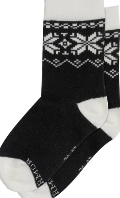 Gridarmor Heritage Merino Socks 2p Jr Black/White