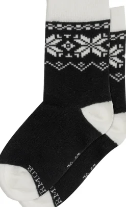 Gridarmor Heritage Merino Socks 2p Jr Black/White