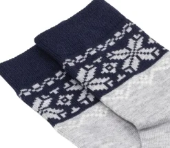 Gridarmor Heritage Merino Socks 2p Jr Light Grey/Dk Navy/White