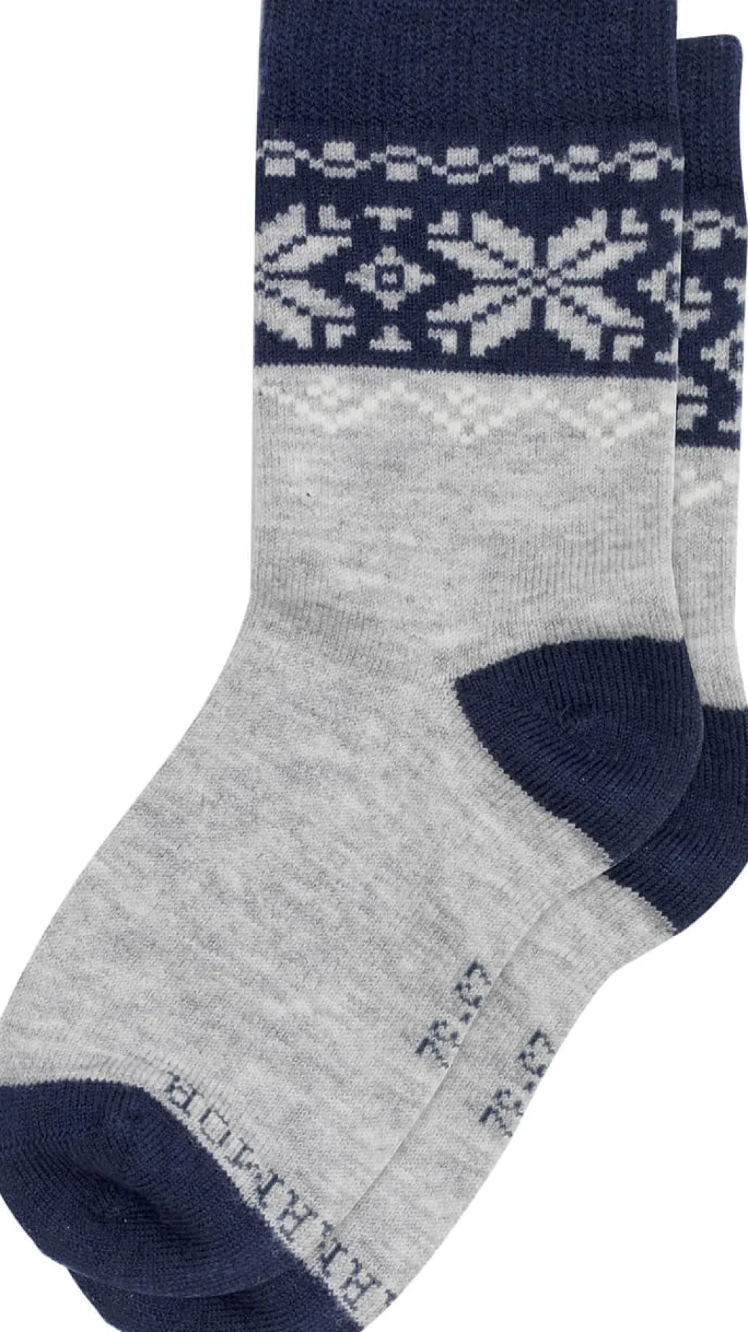 Gridarmor Heritage Merino Socks 2p Jr Light Grey/Dk Navy/White