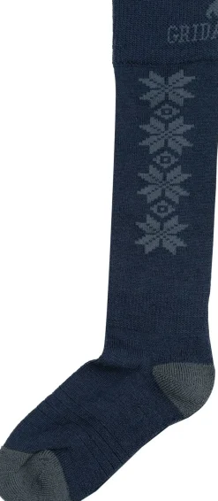Gridarmor Kids' Alpin Merino Ski Sokk Jr Navy Blazer