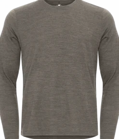 Gridarmor Men's Merino Wool Ls Tee Dusty Olive Melange