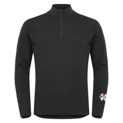 Gridarmor Merino Undertøy Zip Top Men Black Beauty