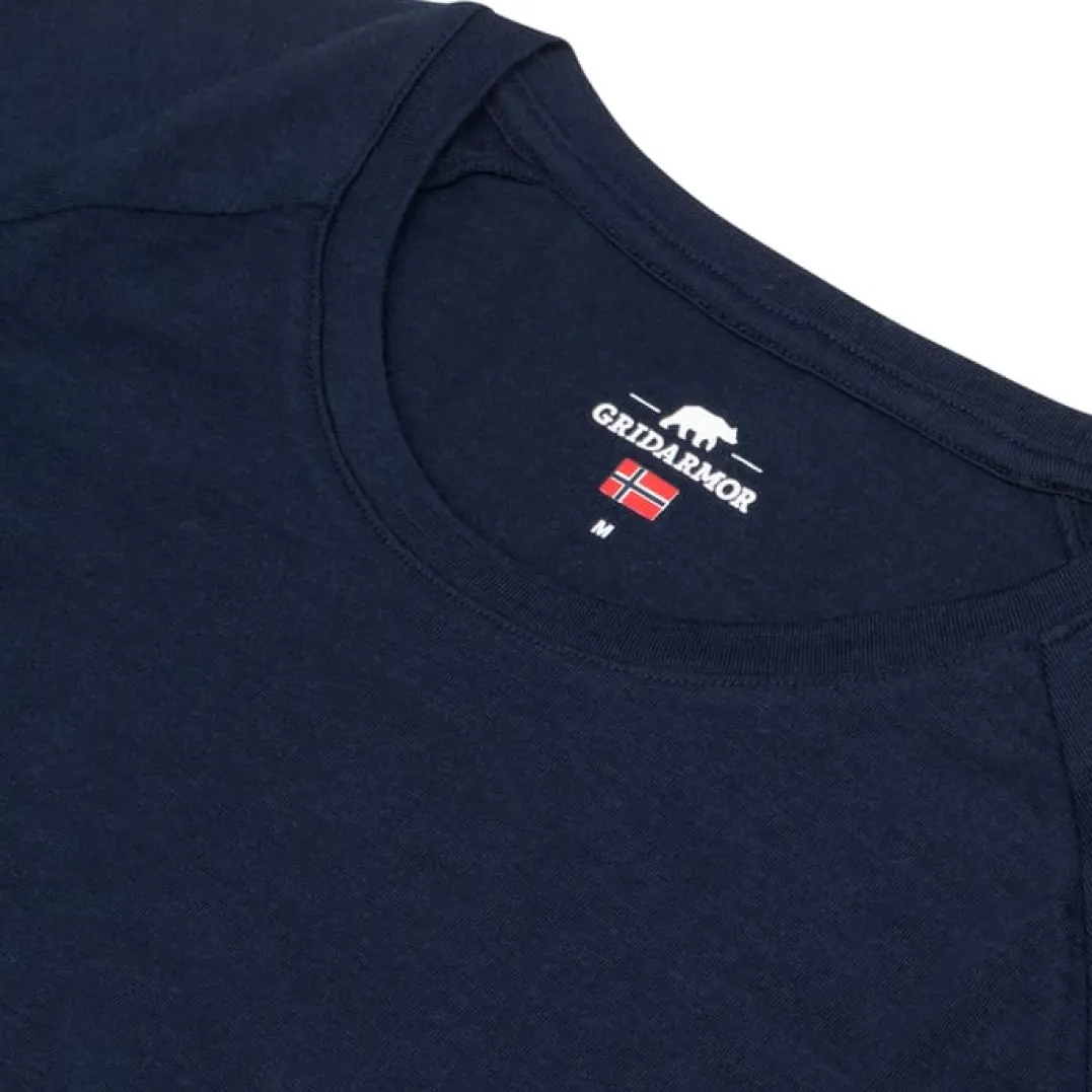 Gridarmor Merino Wool Tee Wmn Navy Blazer