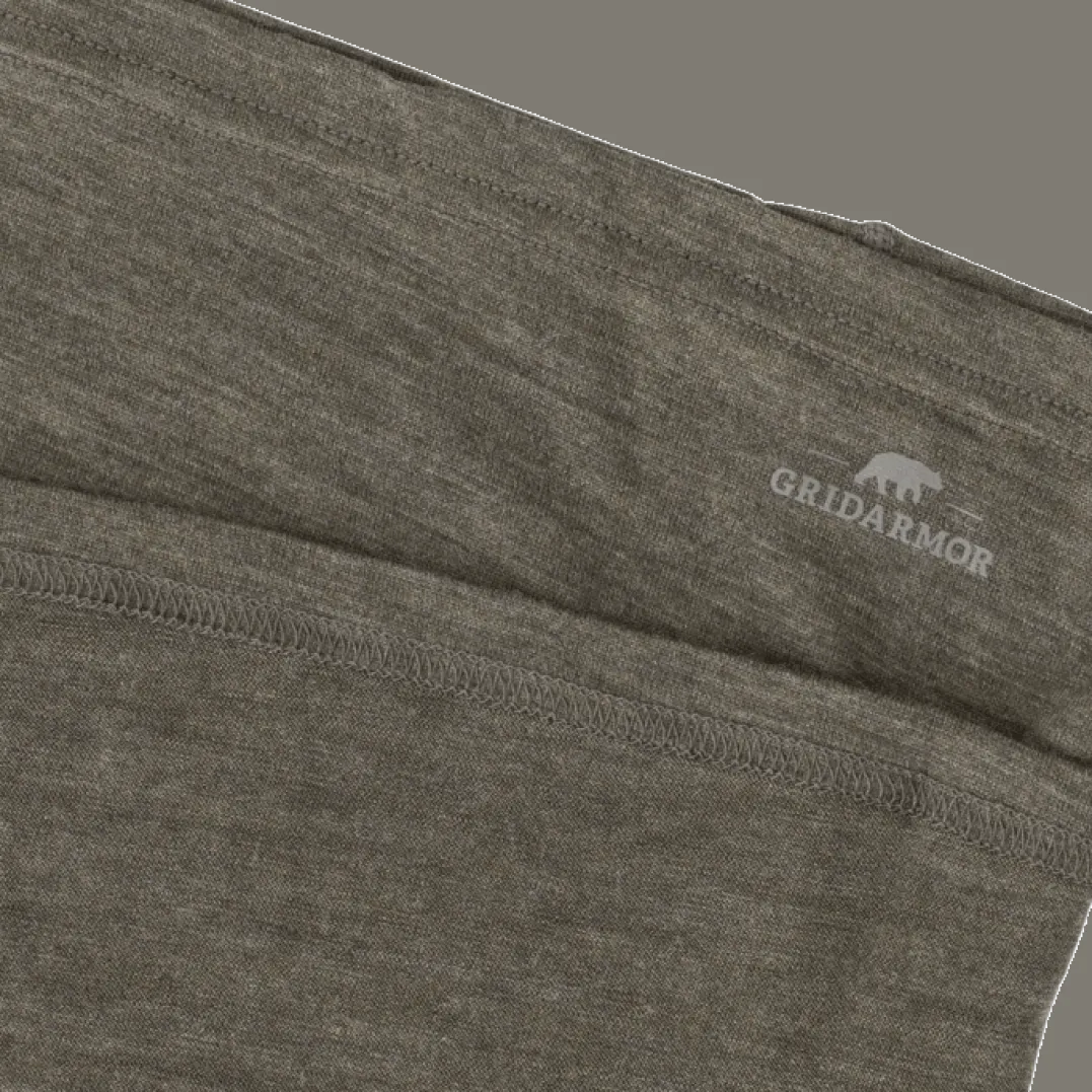 Gridarmor Merino Wool Tube Dusty Olive Melange