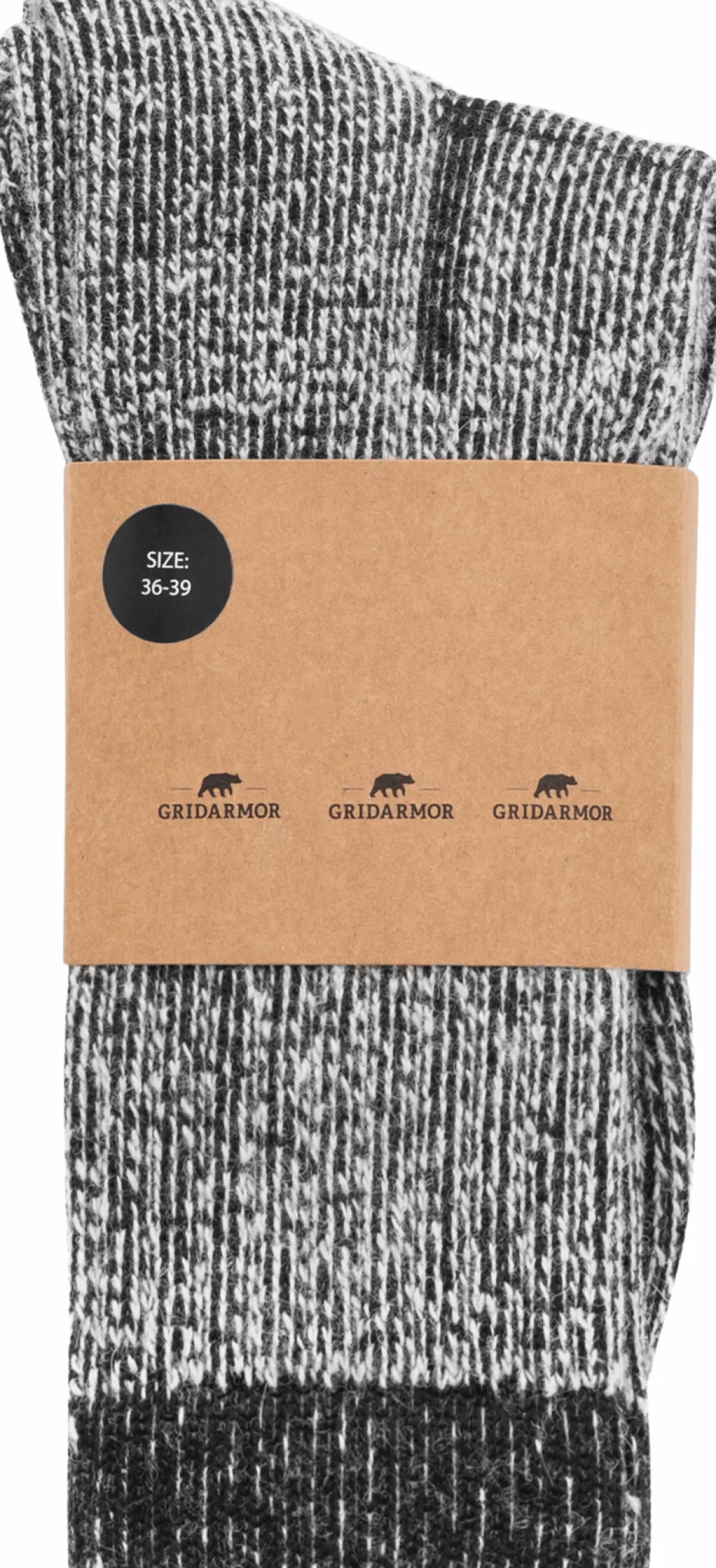 Gridarmor Mountain Trail Merino Sock Black Beauty
