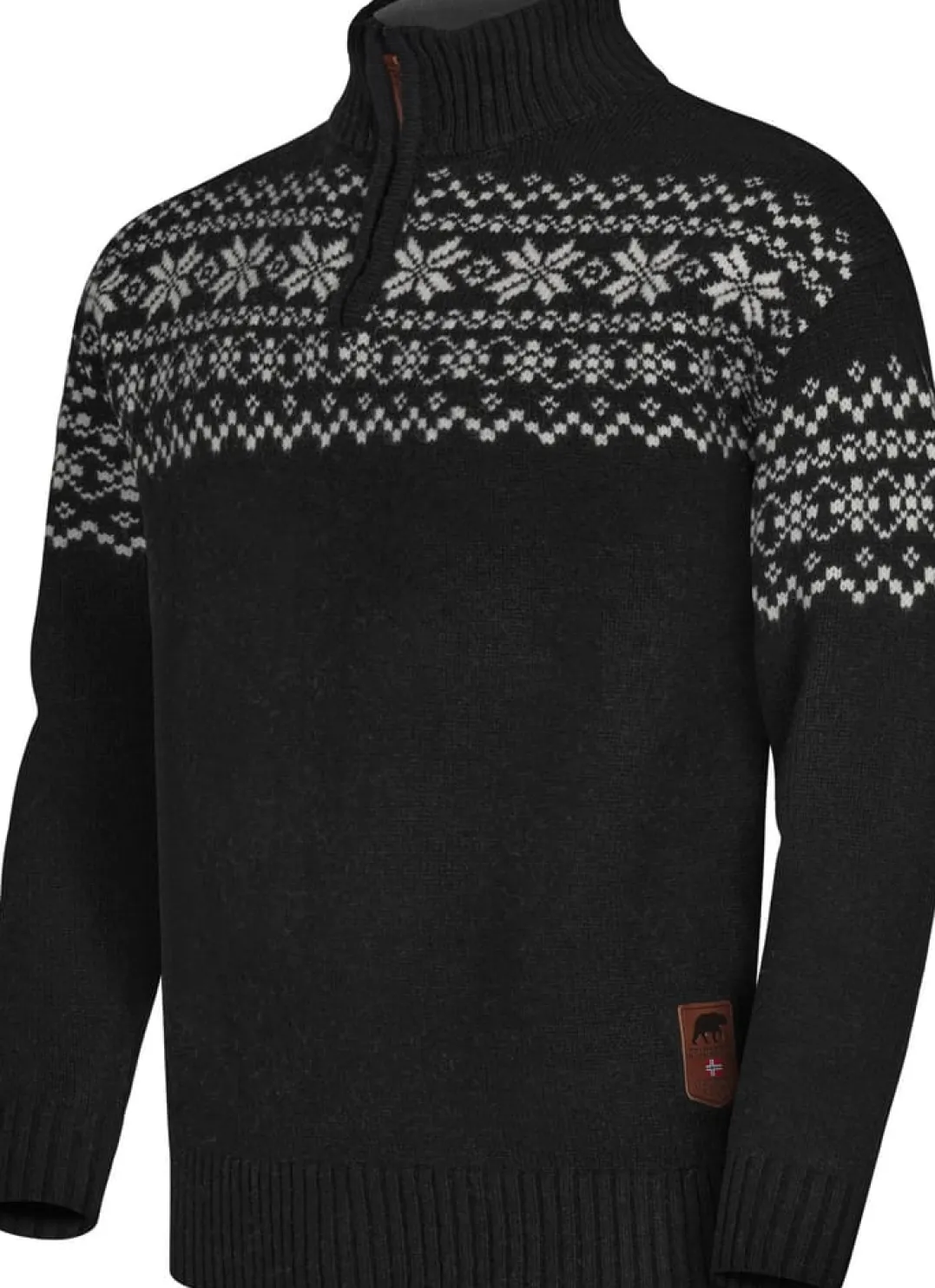 Gridarmor Snøkrystall Hz Ullgenser Men Black/White