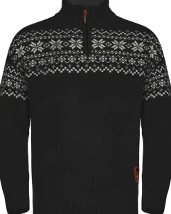 Gridarmor Snøkrystall Hz Ullgenser Men Black/White