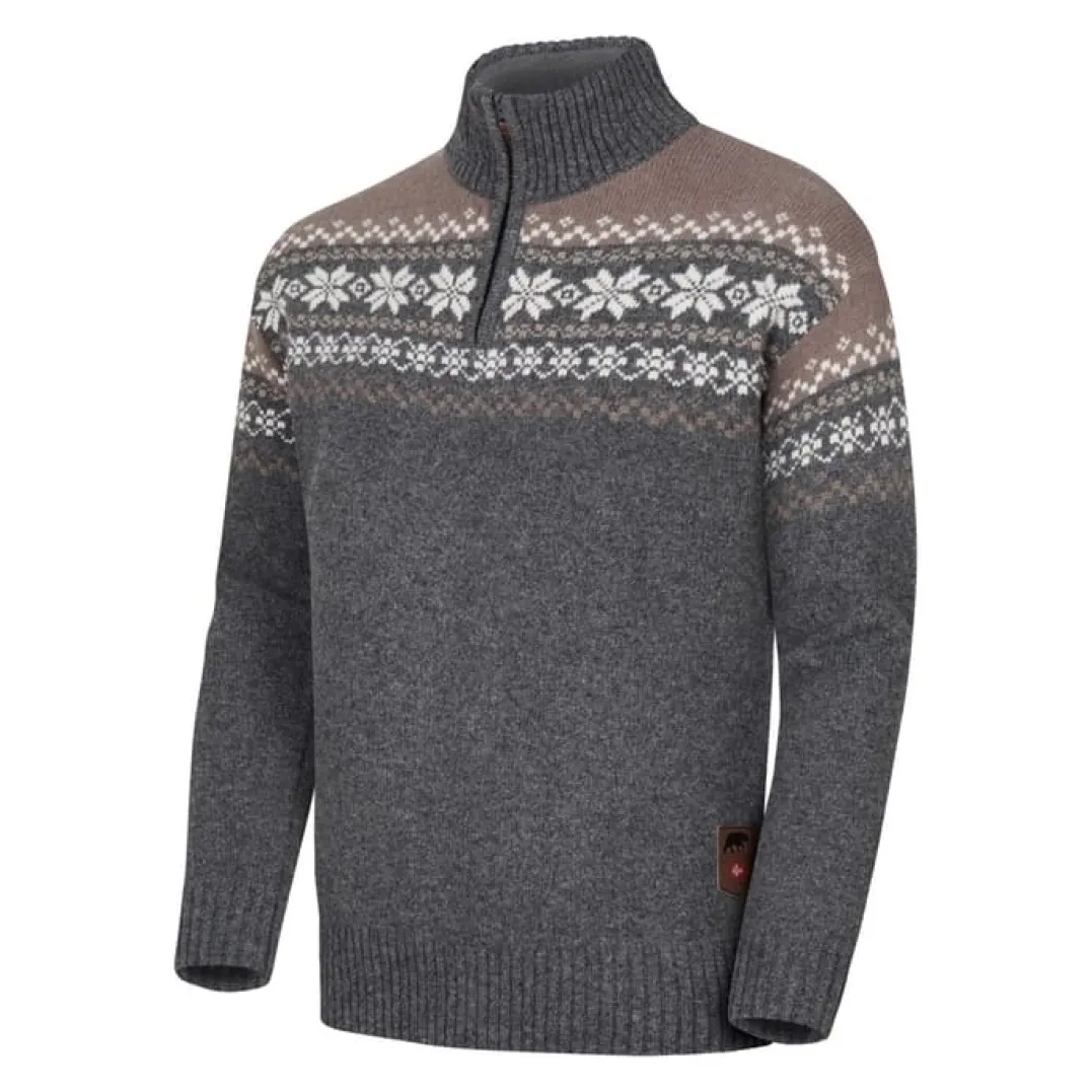 Gridarmor Snøkrystall Hz Ullgenser Men Grey/Beige/White