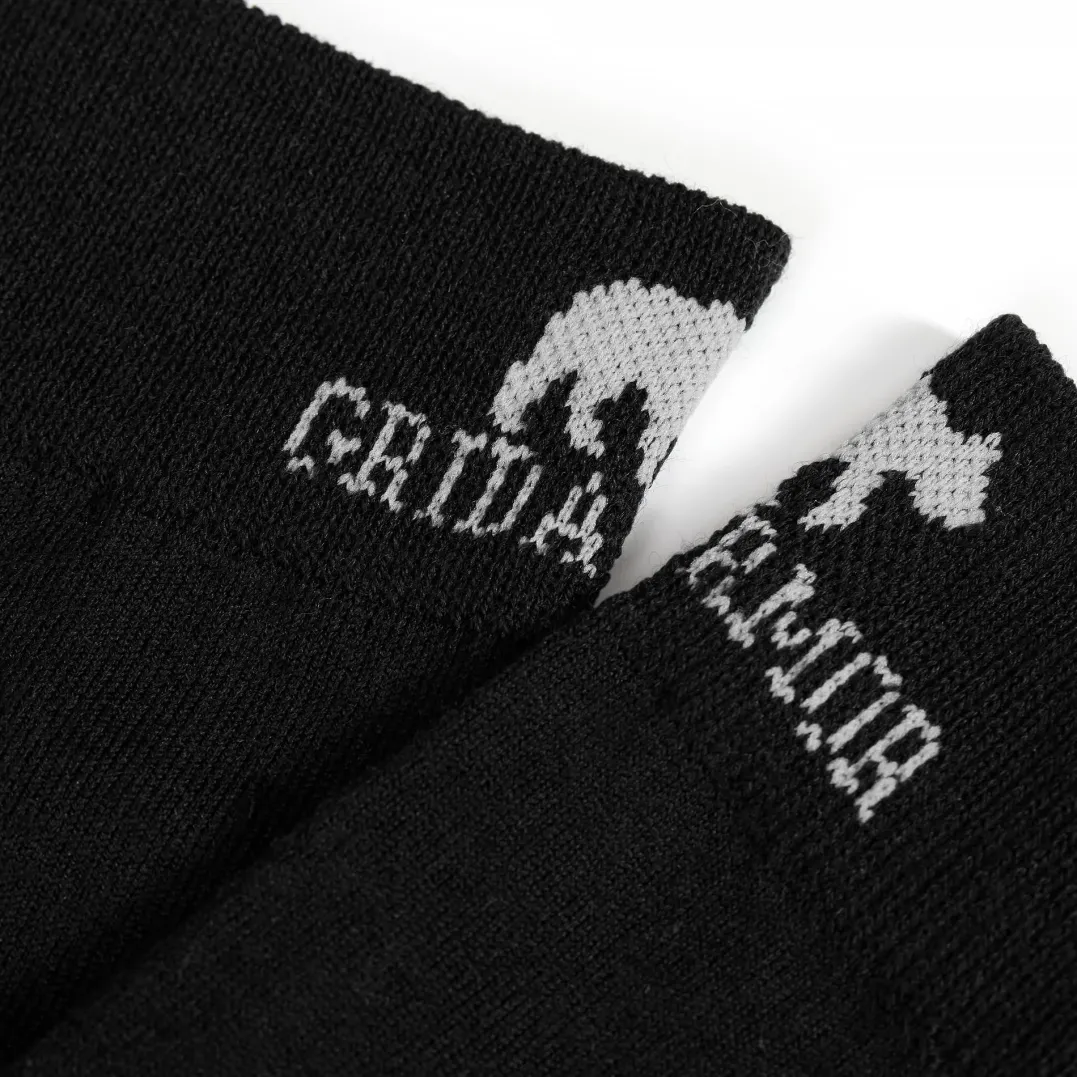 Gridarmor Solid Alpine Merino Wool Sock Black Beauty