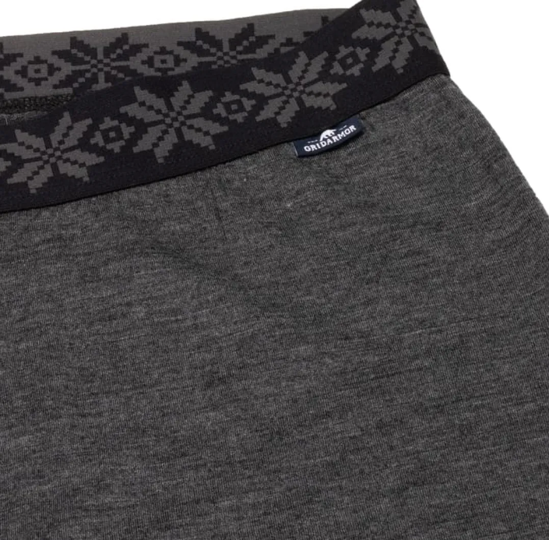 Gridarmor Viks Wool Undertøy Longs Wmn Dk. Greymelange