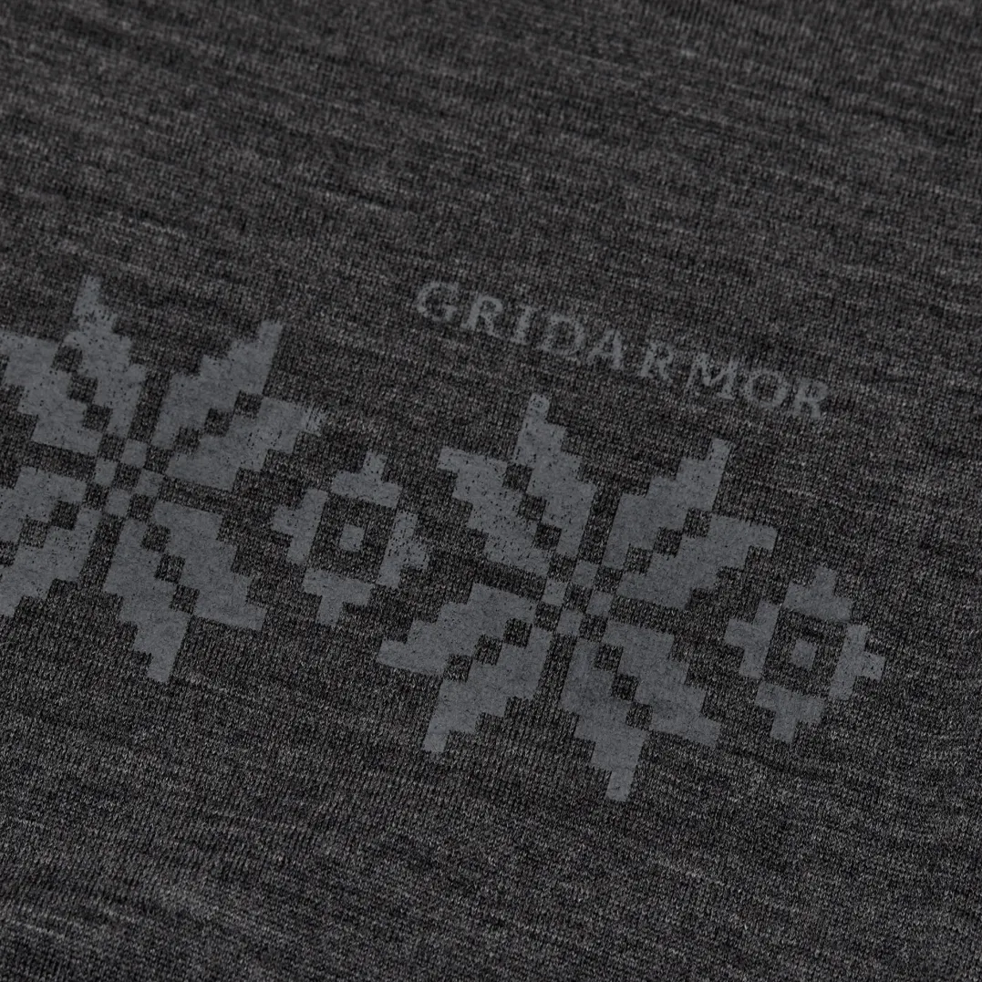 Gridarmor Women's Larsnes Merino T-Shirt Dark Grey Melange