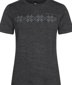 Gridarmor Women's Larsnes Merino T-Shirt Dark Grey Melange