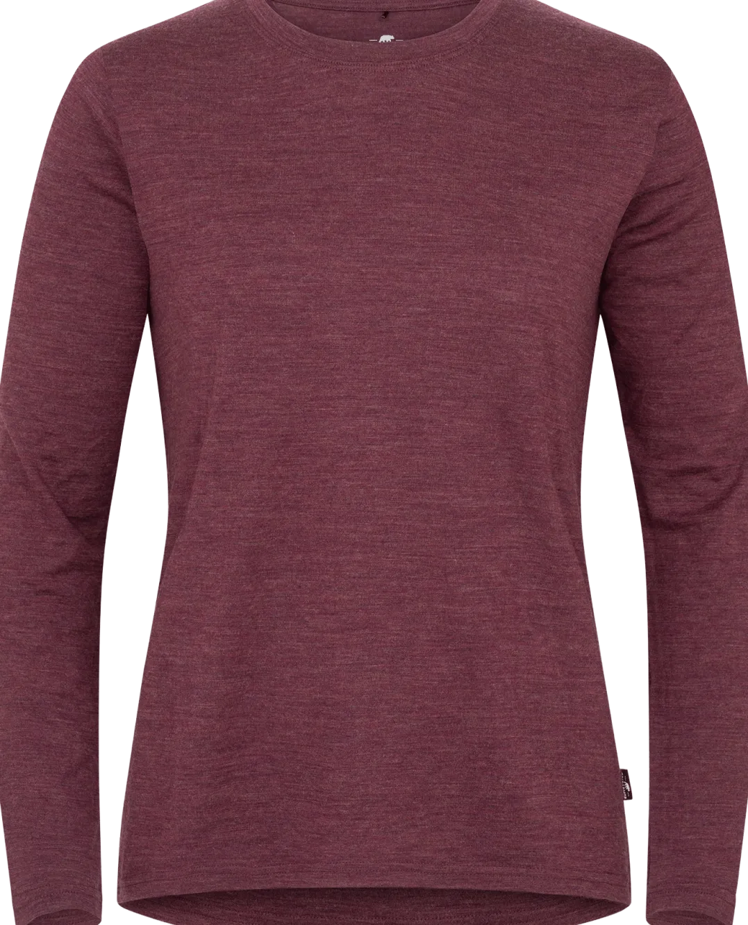 Gridarmor Women's Merino Wool LS Tee Fig Melange