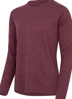 Gridarmor Women's Merino Wool LS Tee Fig Melange