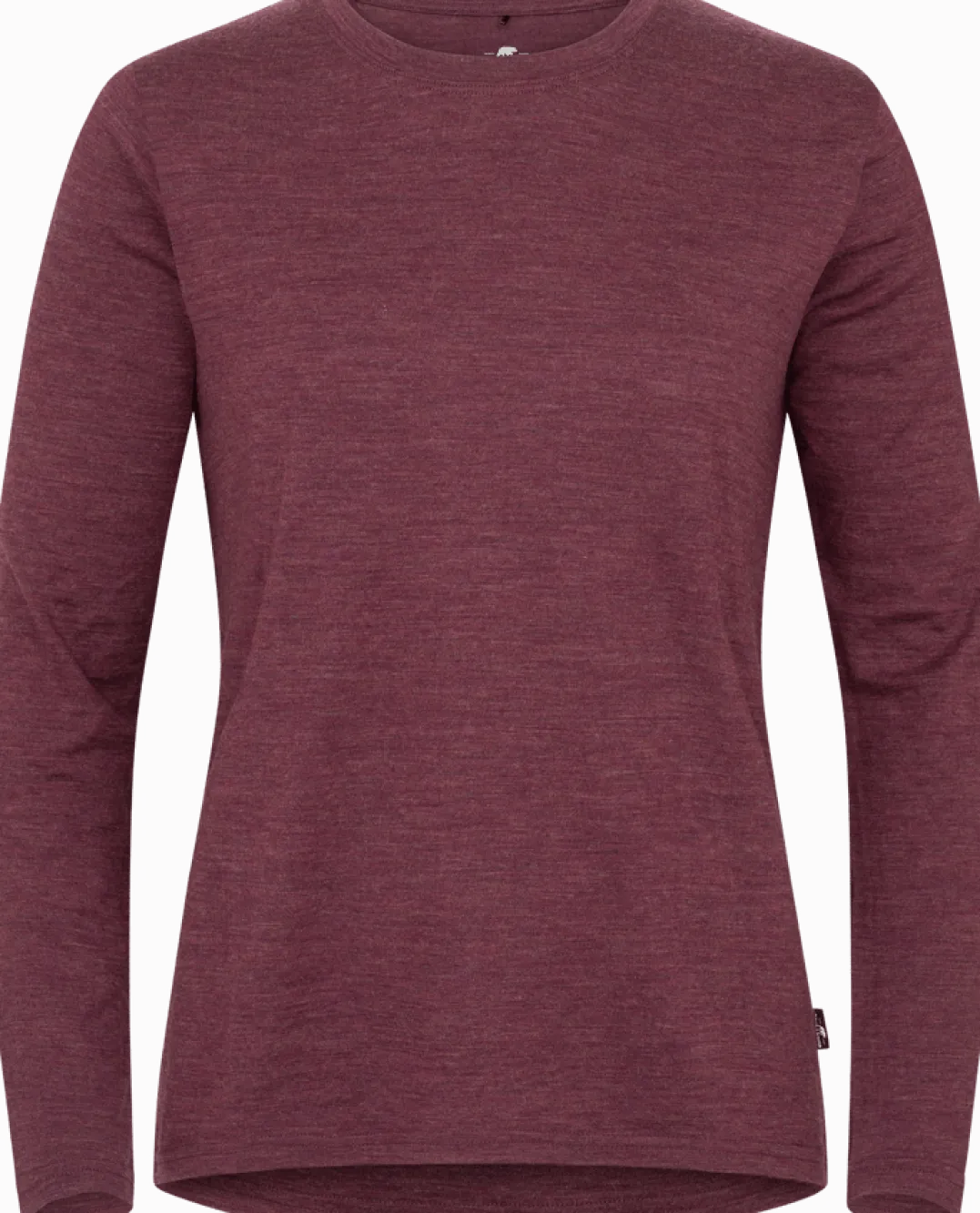 Gridarmor Women's Merino Wool LS Tee Fig Melange
