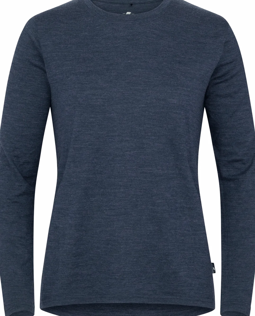 Gridarmor Women's Merino Wool LS Tee Navy Blazer Melange