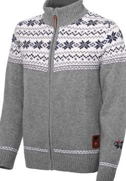 Gridarmor Women's Snøstjerne Full Zip UllgenserMid Grey Melange