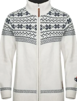 Gridarmor Women's Snøstjerne Full Zip UllgenserBright White