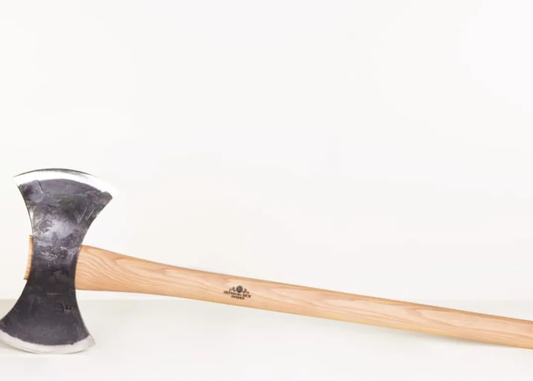 Gränsfors Dobbelegget kasteøks, Kort skaft, 75 cm Wood/Grey