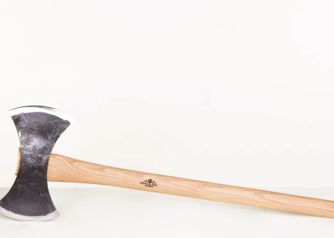 Gränsfors Dobbelegget kasteøks, Kort skaft, 75 cm Wood/Grey