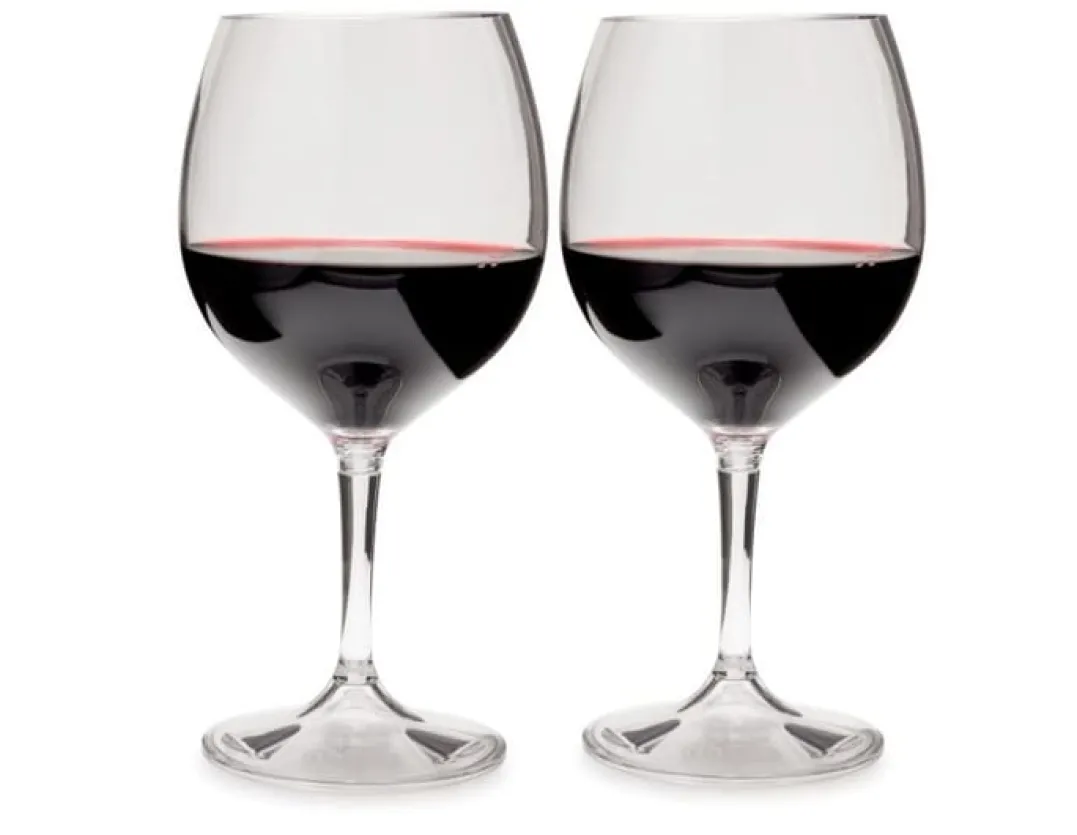 GSI Outdoors Nesting Red Wine Glass Set NoColour