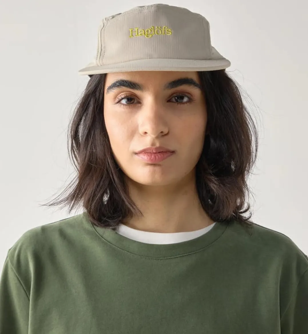 Haglöfs Brand Five Panel Cap Chalk Beige