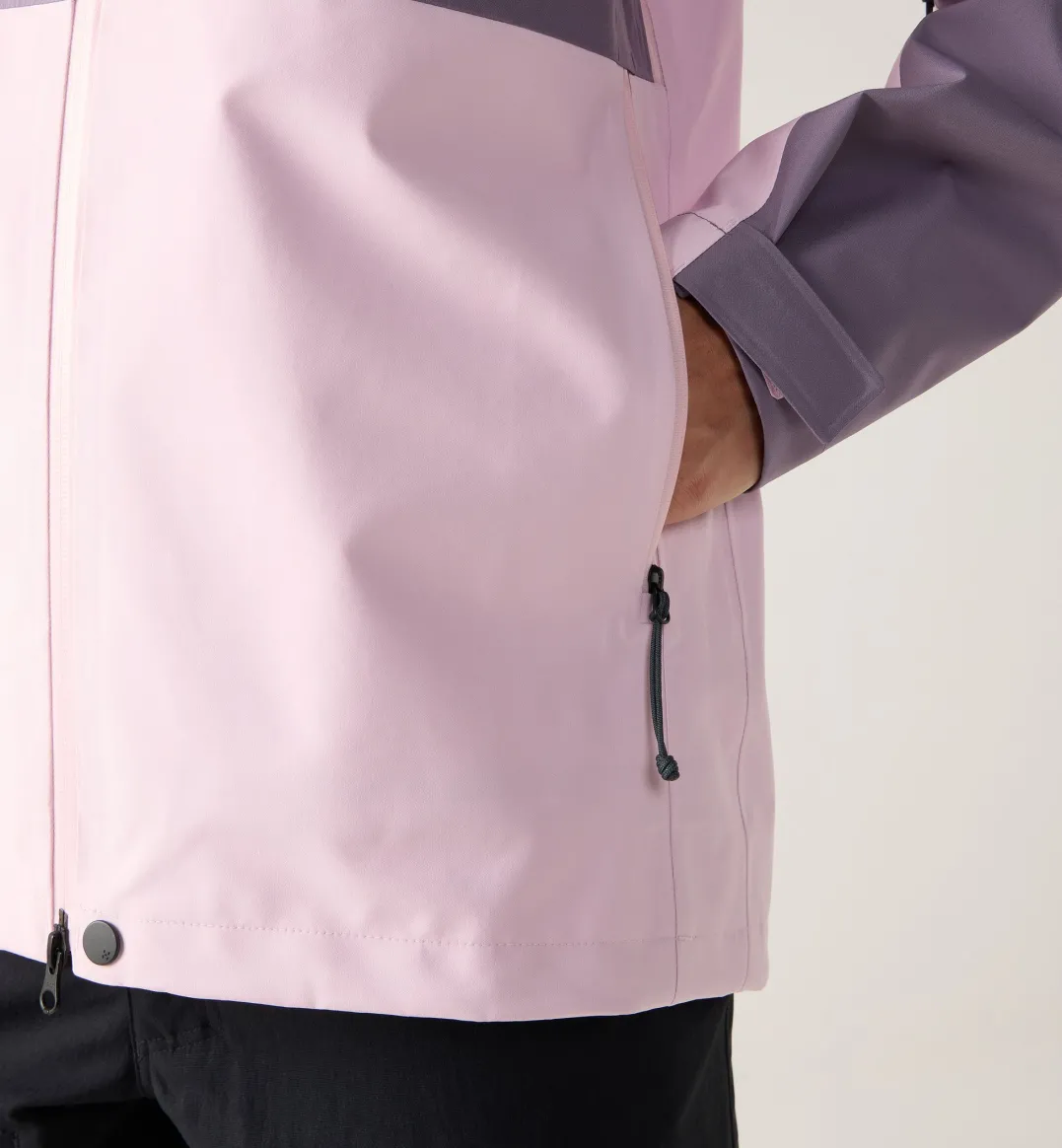 Haglöfs Front Proof Ii Jacket Women Purple Fog/fresh Pink