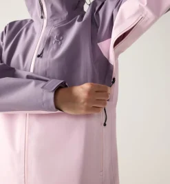 Haglöfs Front Proof Ii Jacket Women Purple Fog/fresh Pink