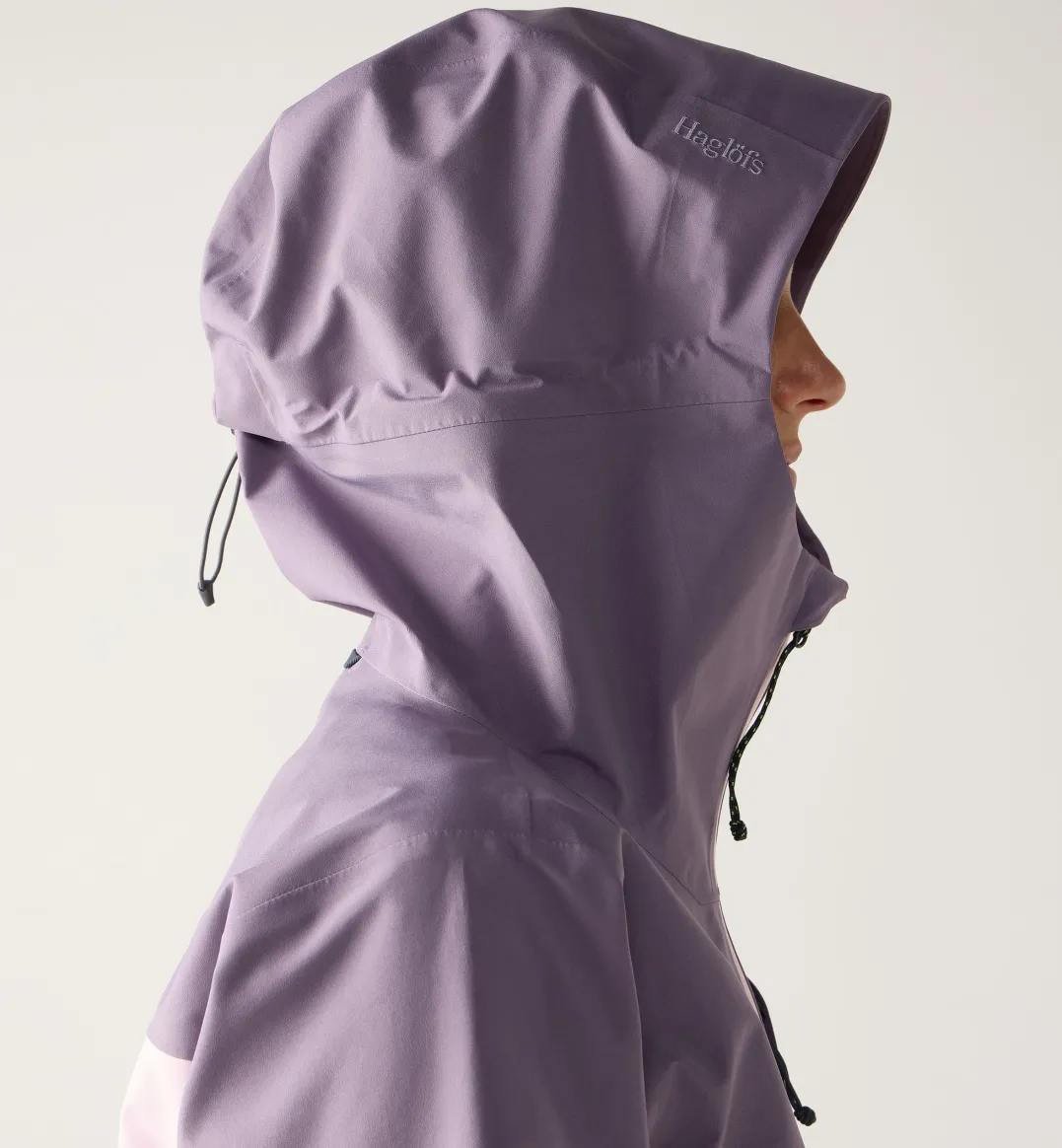 Haglöfs Front Proof Ii Jacket Women Purple Fog/fresh Pink