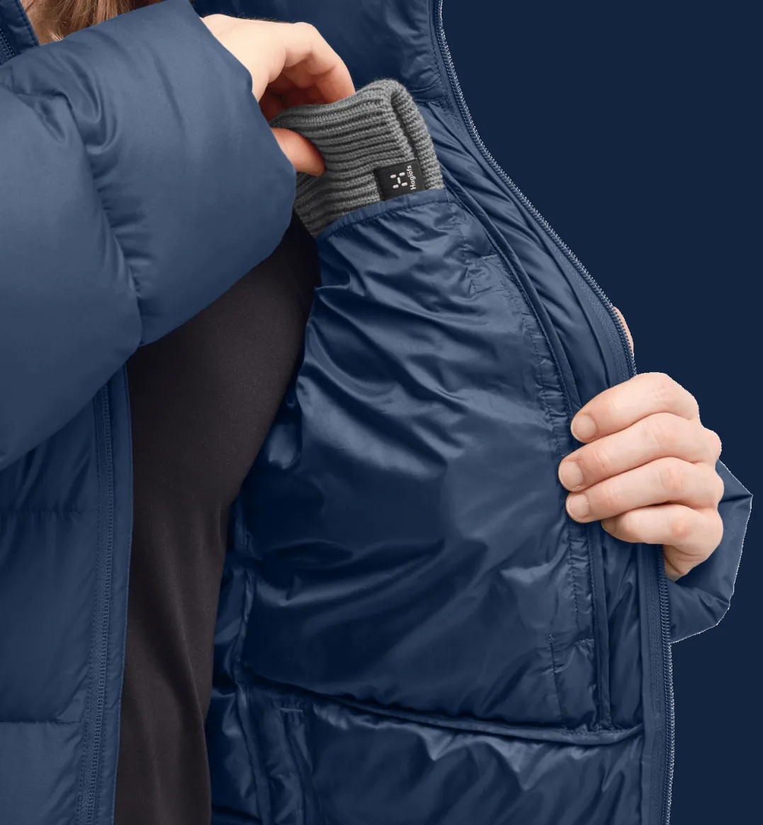 Haglöfs Men's Rosson Down Hood Tarn Blue